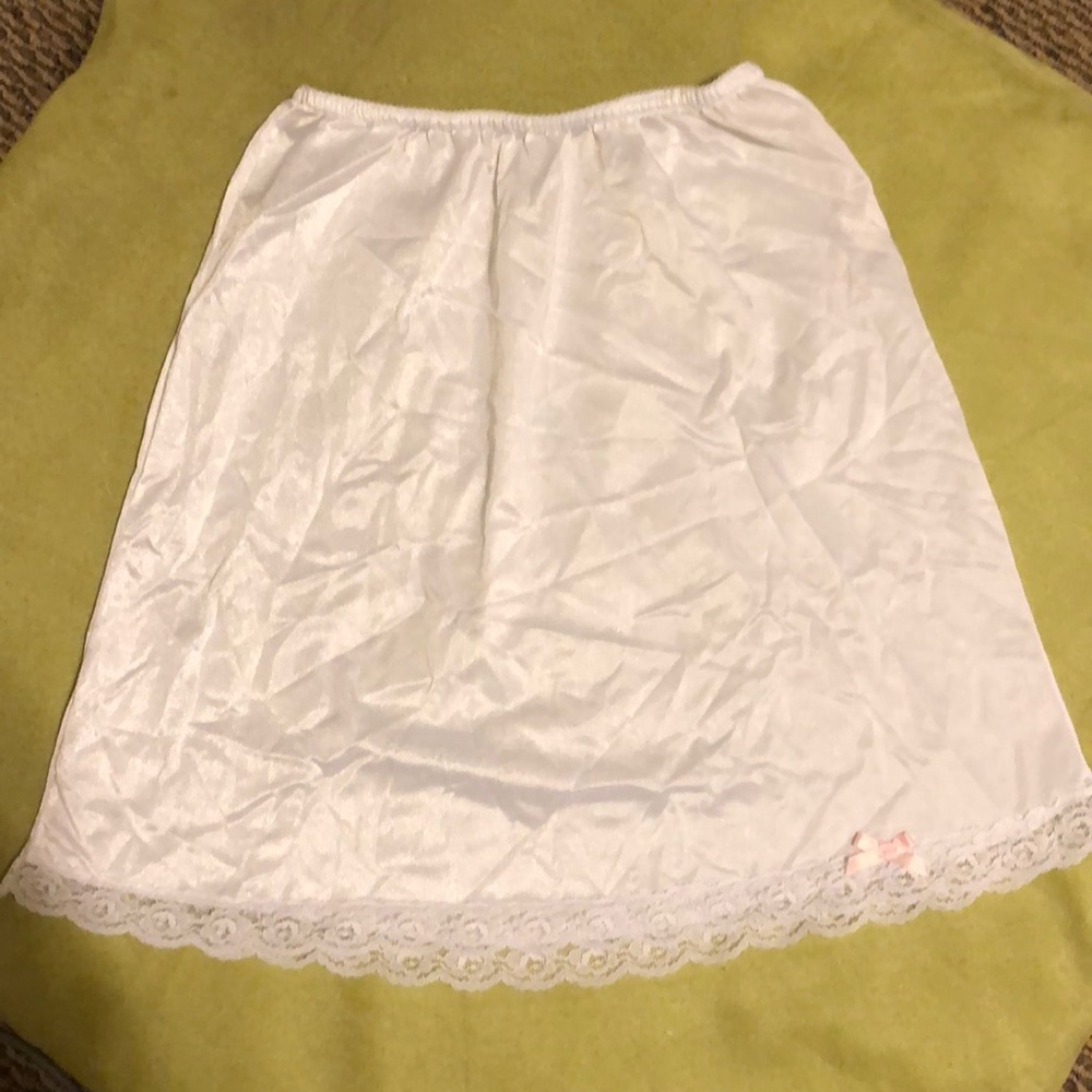 Girls white under slip